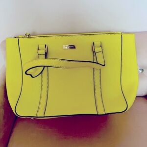 Authentic Kate Spade purse neon vibrant green tote